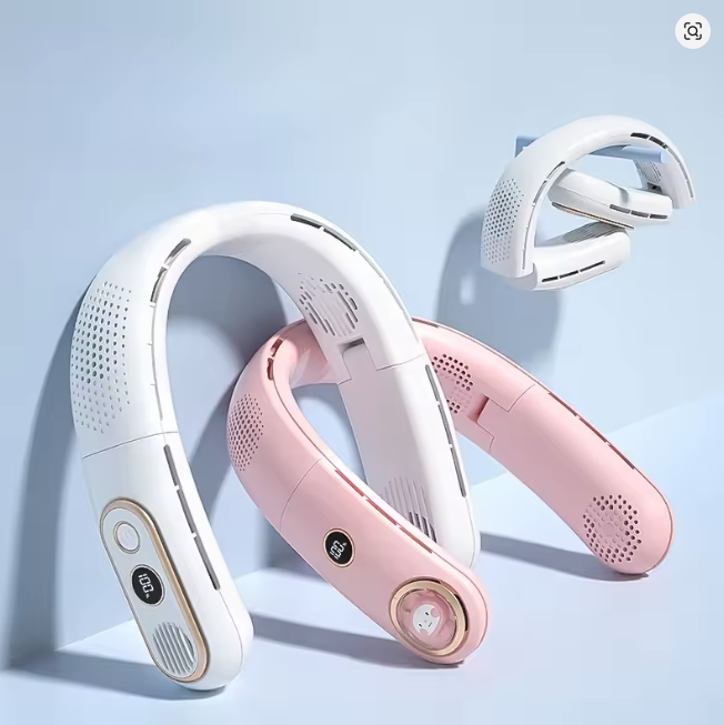 Neck Fan with Foldable Bladeless Design and 4000mAh Battery