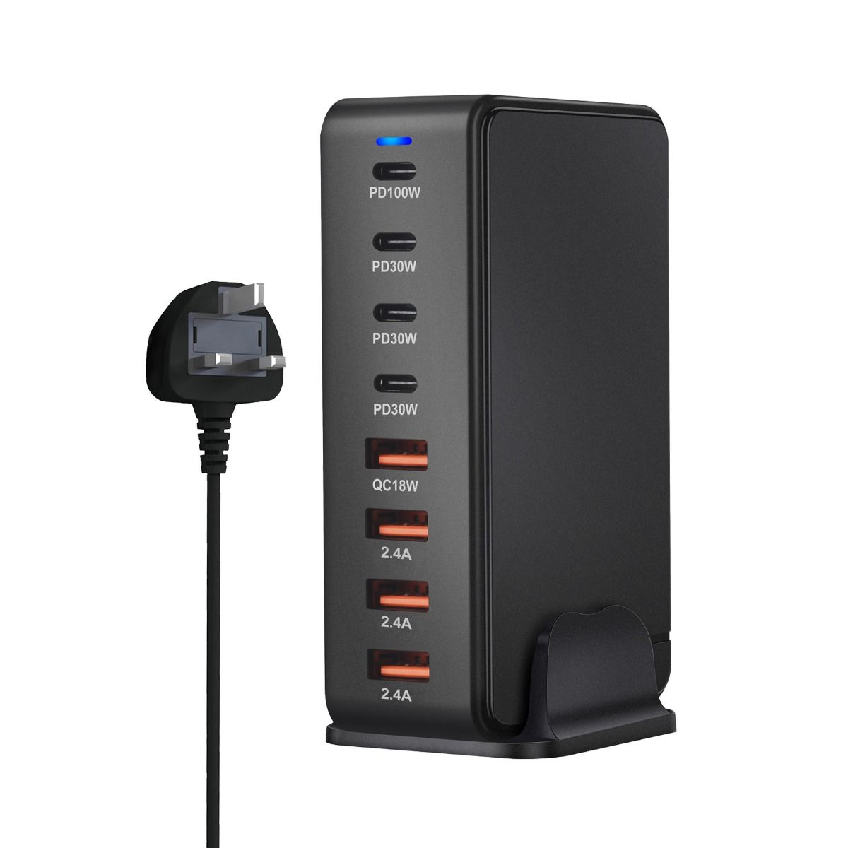 240W Desktop GaN-lader 8-poorts USB Type C PD Snel opladen Mobiele lader Slimme technologie Multi-apparaat hub