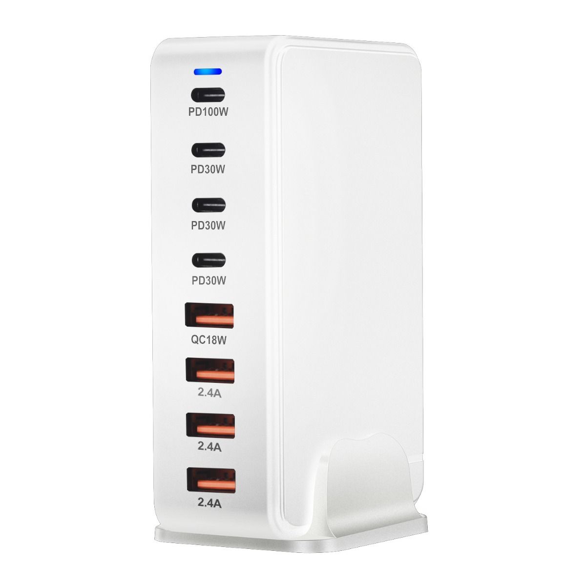 240W Desktop GaN-lader 8-poorts USB Type C PD Snel opladen Mobiele lader Slimme technologie Multi-apparaat hub
