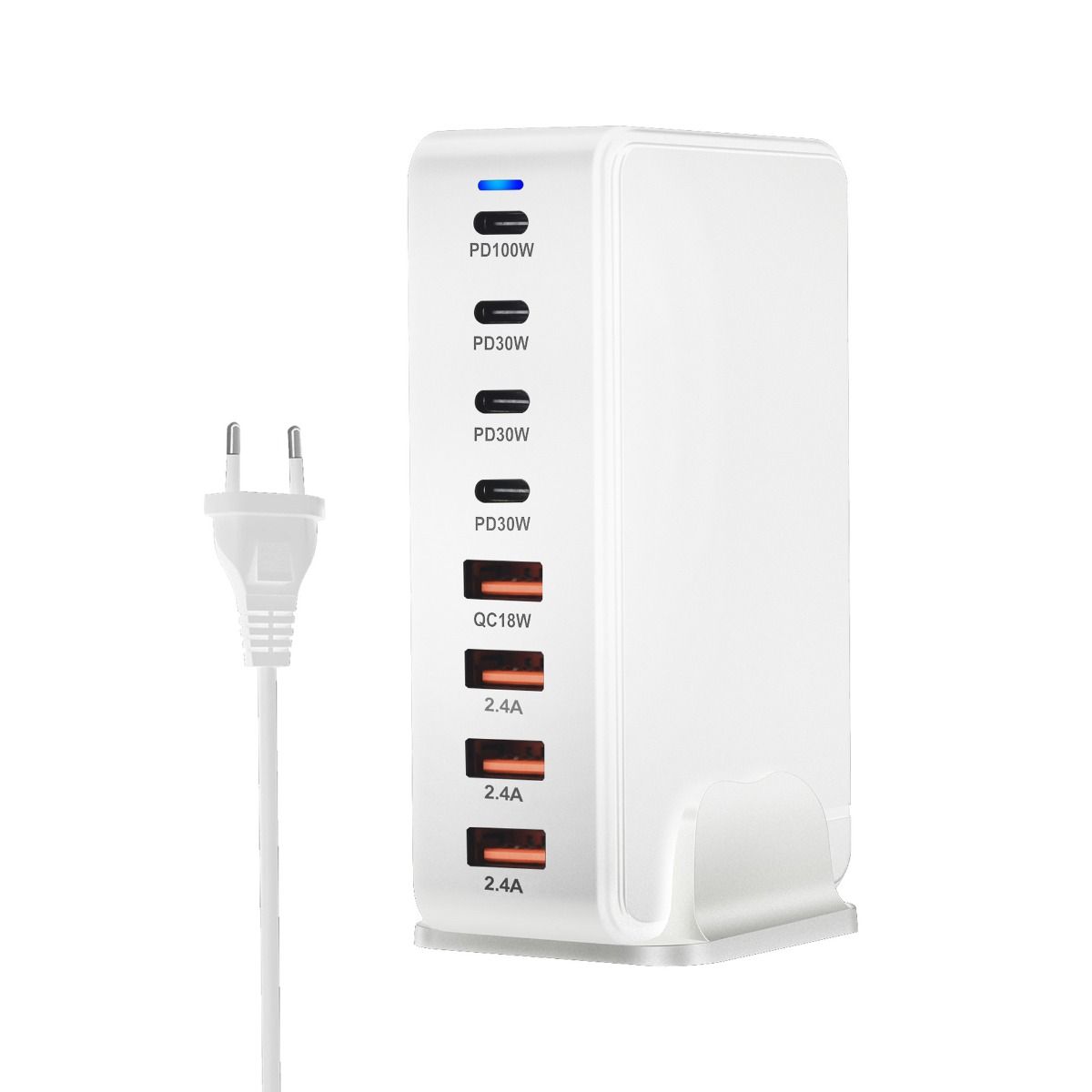 240W Desktop GaN-lader 8-poorts USB Type C PD Snel opladen Mobiele lader Slimme technologie Multi-apparaat hub