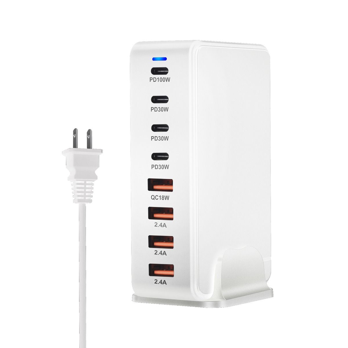 240W Desktop GaN-lader 8-poorts USB Type C PD Snel opladen Mobiele lader Slimme technologie Multi-apparaat hub