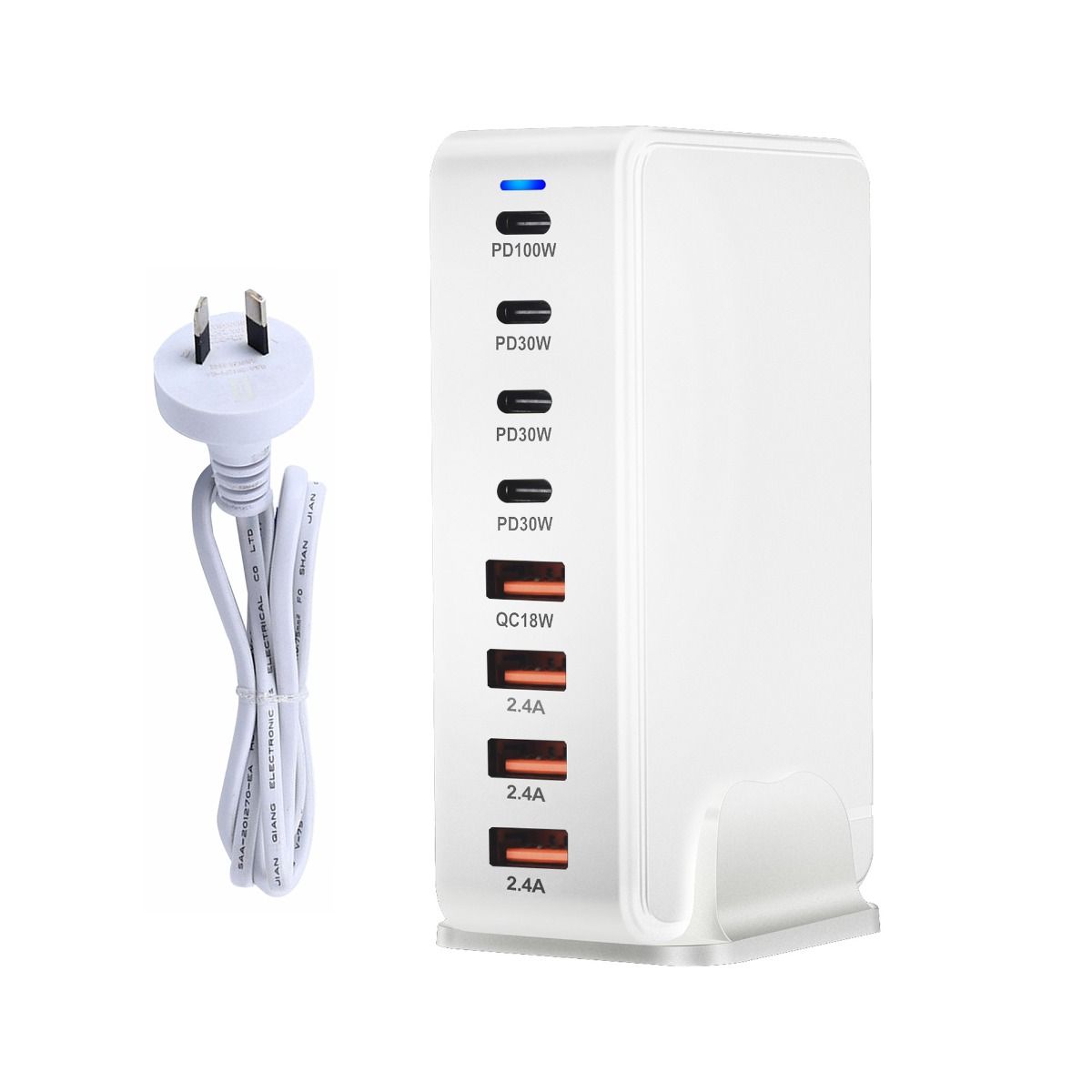240W Desktop GaN-lader 8-poorts USB Type C PD Snel opladen Mobiele lader Slimme technologie Multi-apparaat hub