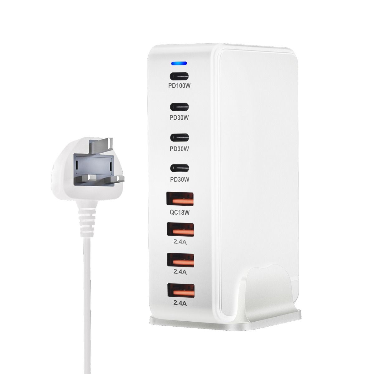 240W Desktop GaN-lader 8-poorts USB Type C PD Snel opladen Mobiele lader Slimme technologie Multi-apparaat hub