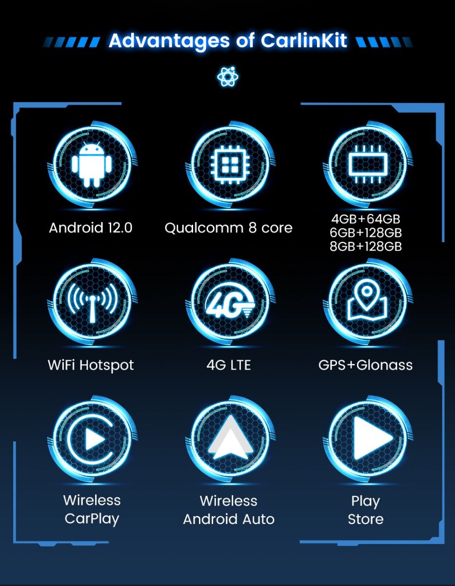 CarlinKit CarPlay Ai Box QCM6125 Android 13 Verbeter uw fabrieksgeïnstalleerde CarPlay draadloze connectiviteit