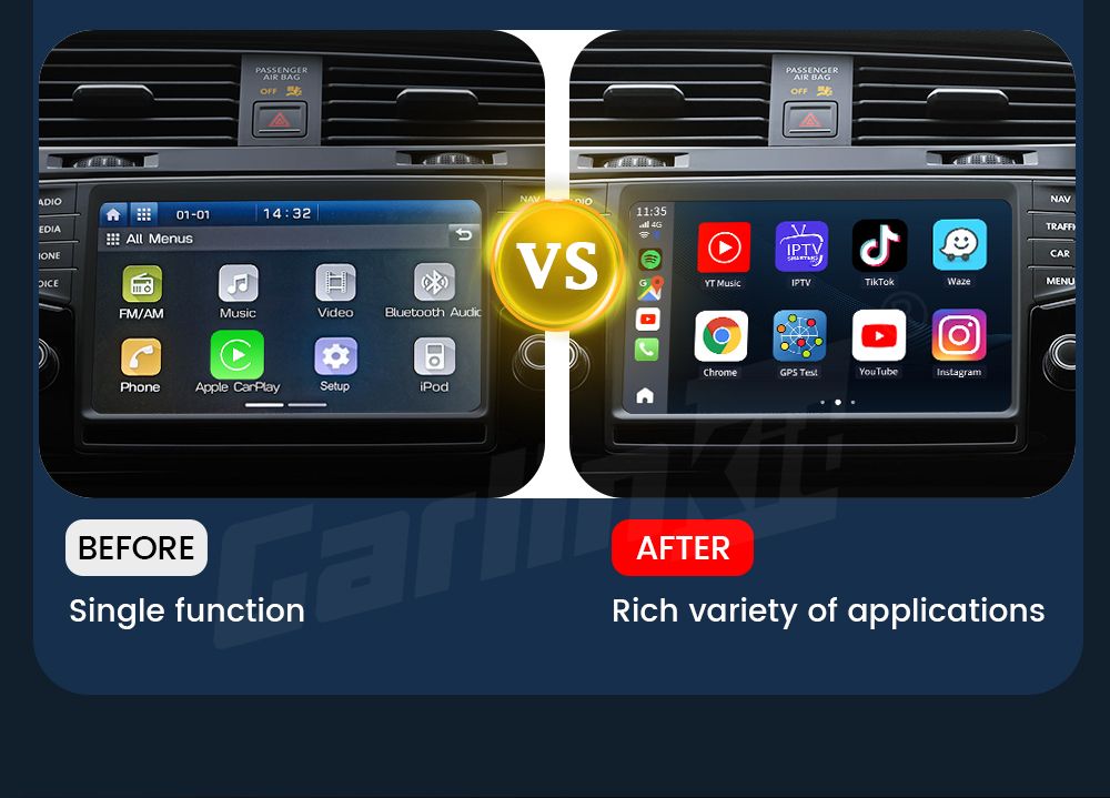 CarlinKit CarPlay Ai Box QCM6125 Android 13 Verbeter uw fabrieksgeïnstalleerde CarPlay draadloze connectiviteit