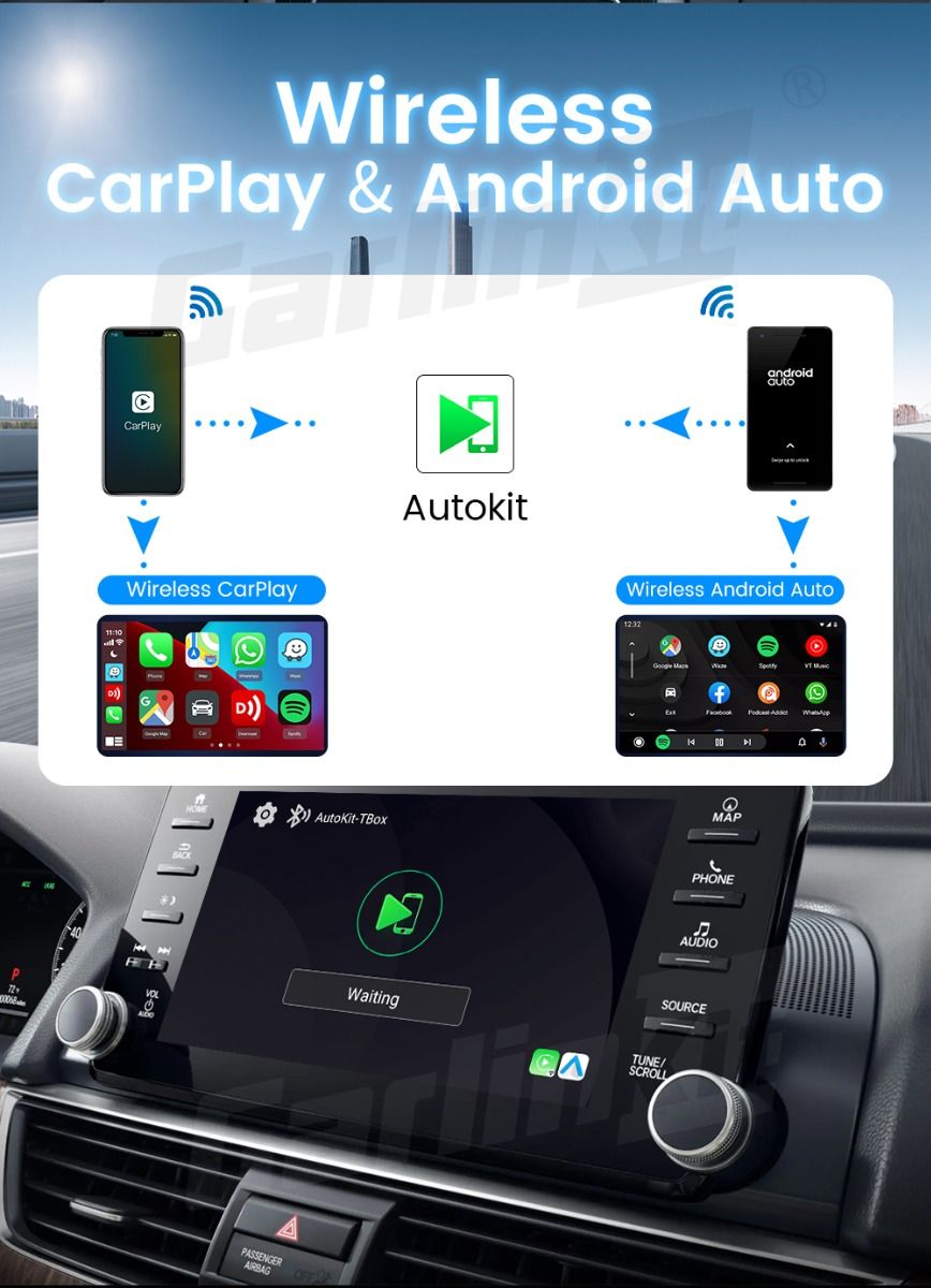 CarlinKit CarPlay Ai Box QCM6125 Android 13 Verbeter uw fabrieksgeïnstalleerde CarPlay draadloze connectiviteit