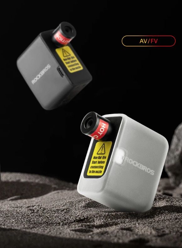 ROCKBROS Draagbare Mini Elektrische Luchtpomp 100PSI Oplaadbaar Duurzaam Fiets Motor Auto Bandenpomp