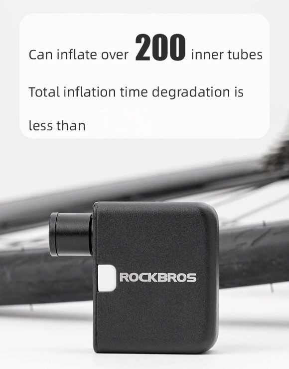 ROCKBROS Draagbare Mini Elektrische Luchtpomp 100PSI Oplaadbaar Duurzaam Fiets Motor Auto Bandenpomp