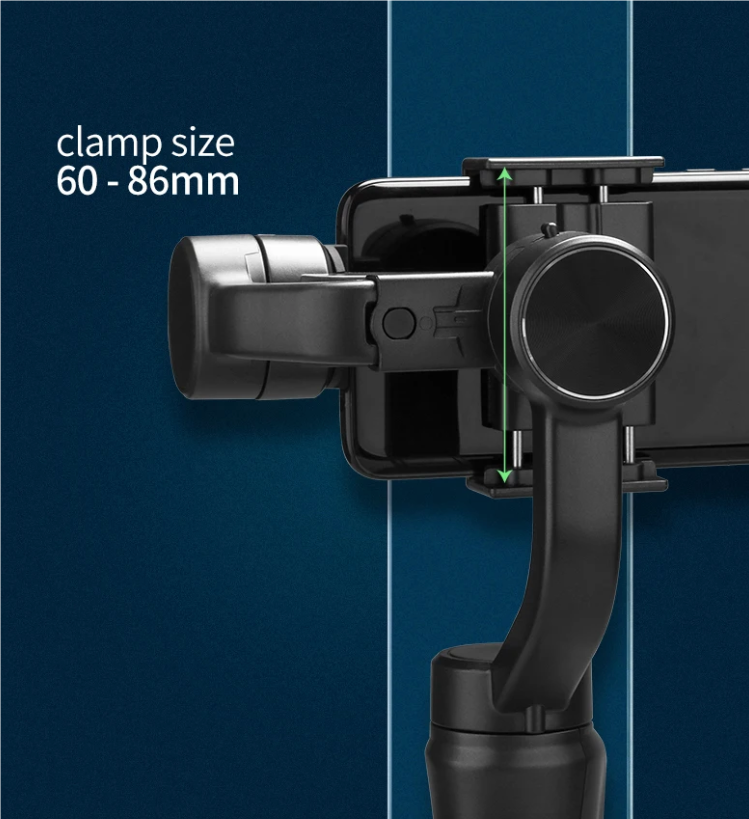 F6 3-assige gimbal handstabilisator voor vloeiende video-opname, smartphonefotografie en actioncamerastabilisator
