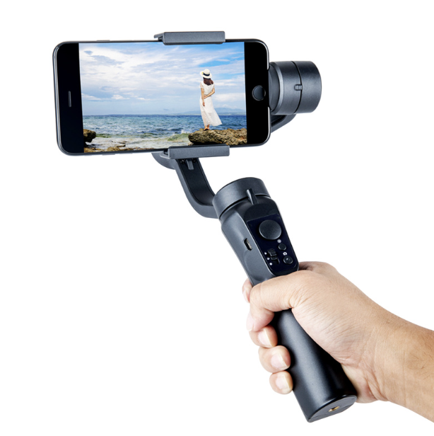 F6 3-assige gimbal handstabilisator voor vloeiende video-opname, smartphonefotografie en actioncamerastabilisator