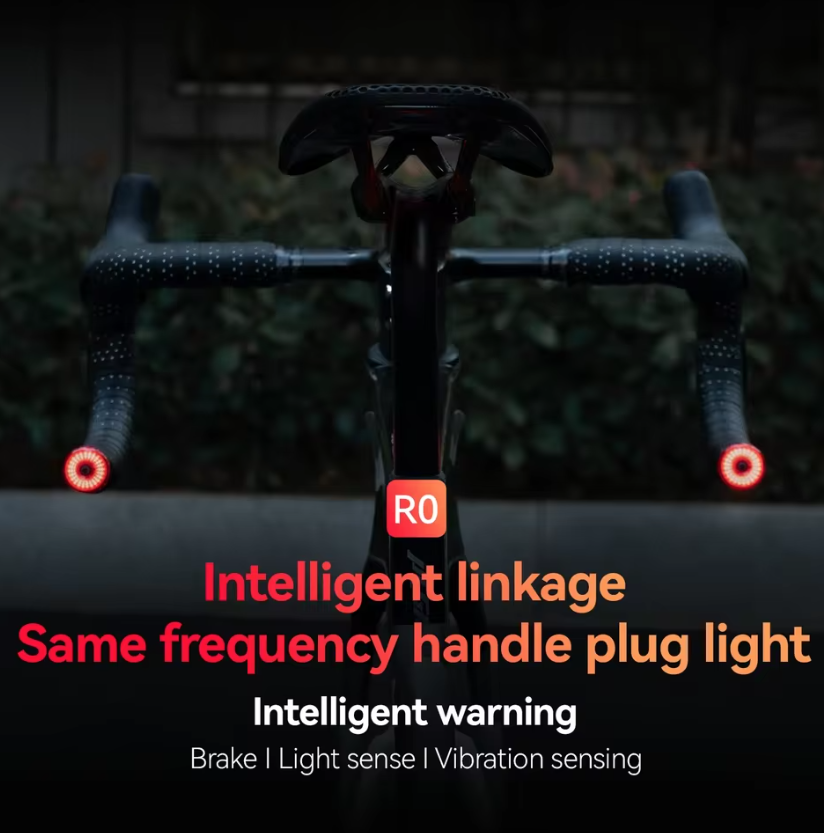 ROCKBROS R0 Stuuruiteinde Plug Fietslicht Type-C MTB Wegwielrennen Achterlicht