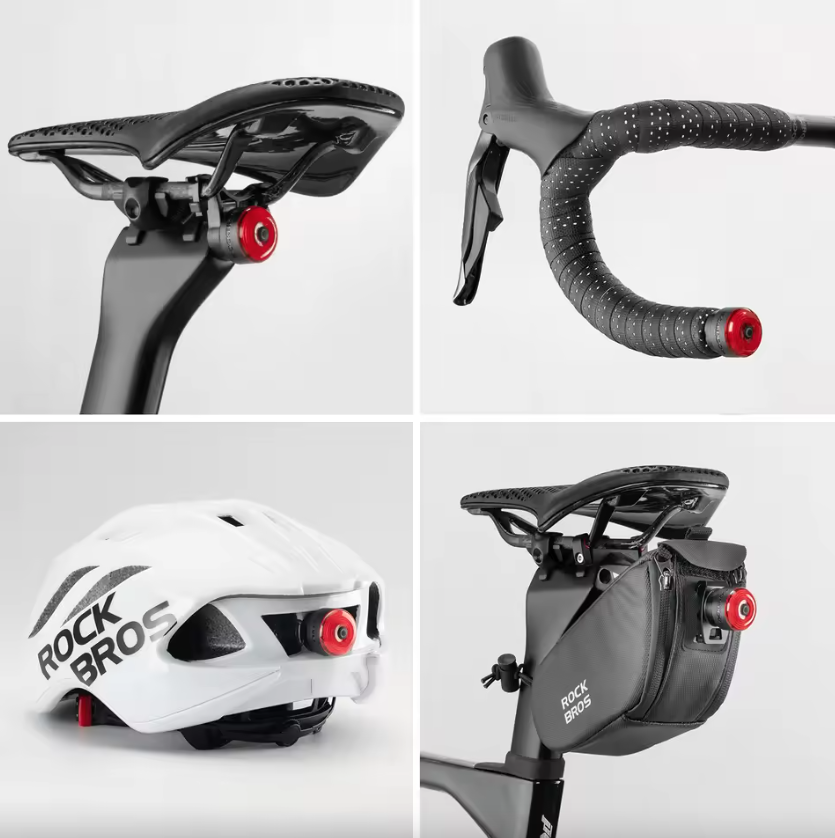 ROCKBROS R0 Stuuruiteinde Plug Fietslicht Type-C MTB Wegwielrennen Achterlicht