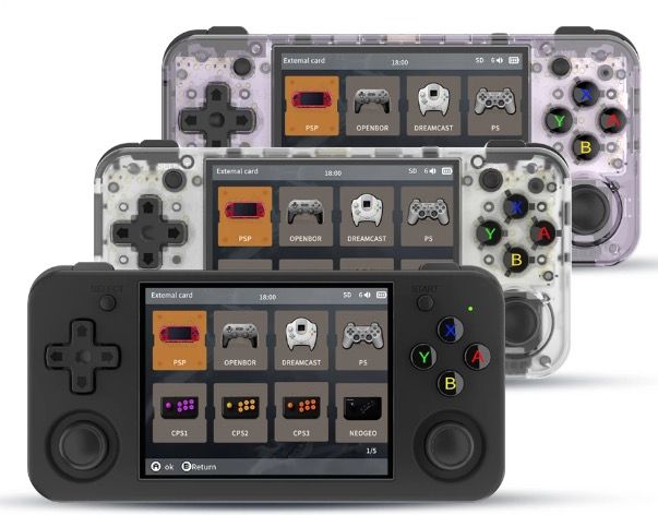 Anbernic RG35XX H Draagbare gameconsole met 5000 klassieke spellen, IPS-scherm, draadloze controller, retro gaming