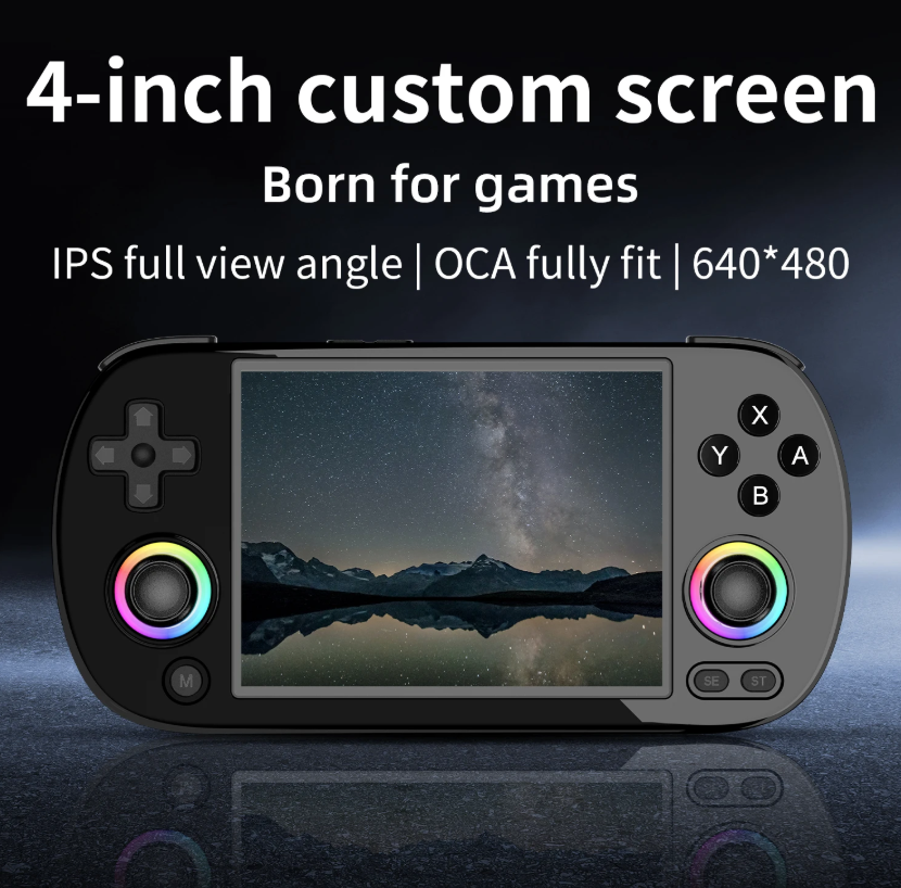 ANBERNIC RG40XX H Draagbare spelconsole Linux 64-bit systeem 4.0 inch IPS 3200mAh Retro videogameconsole