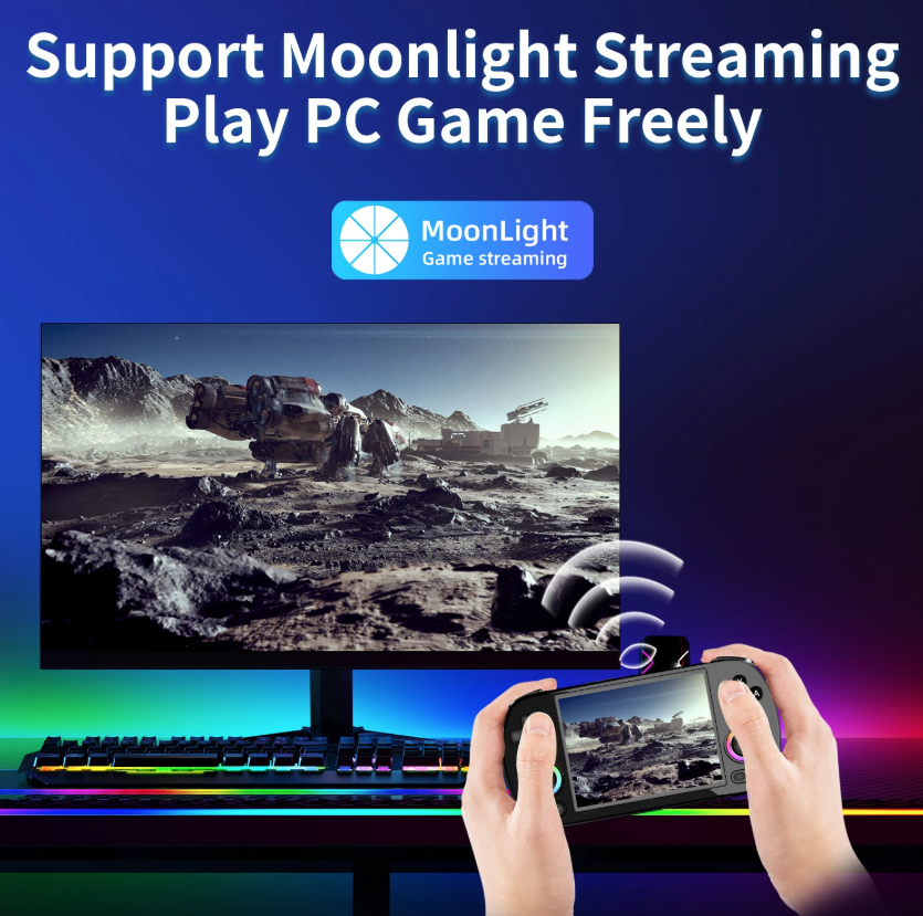 ANBERNIC RG40XX H Draagbare spelconsole Linux 64-bit systeem 4.0 inch IPS 3200mAh Retro videogameconsole