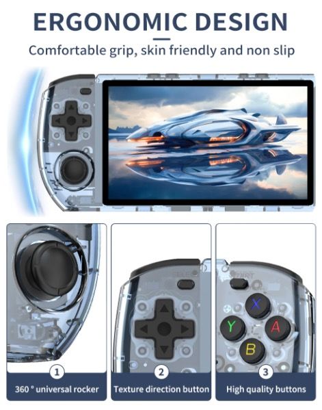 POWKIDDY RGB10 MAX3 Retro draagbare gameconsole met 5 inch IPS-scherm, hoge prestaties en RK3566 Linux-systeem