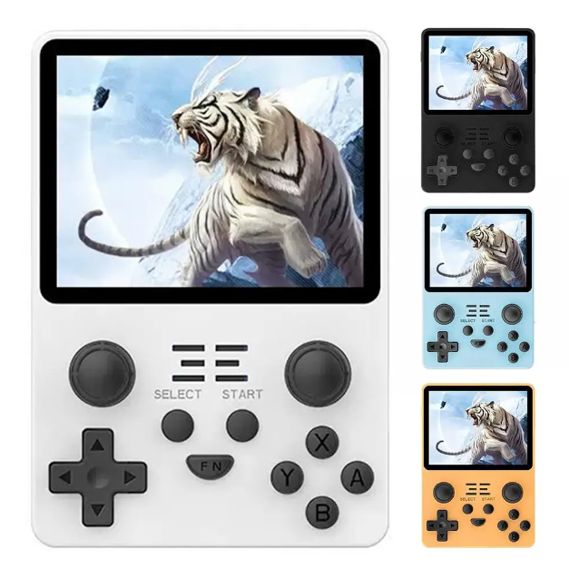 POWKIDDY RGB20S draagbare spelconsole voor retro gaming met RK3326 3,5 inch scherm en spel-emulatoren N64 PS1
