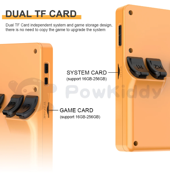 POWKIDDY RGB20S draagbare spelconsole voor retro gaming met RK3326 3,5 inch scherm en spel-emulatoren N64 PS1