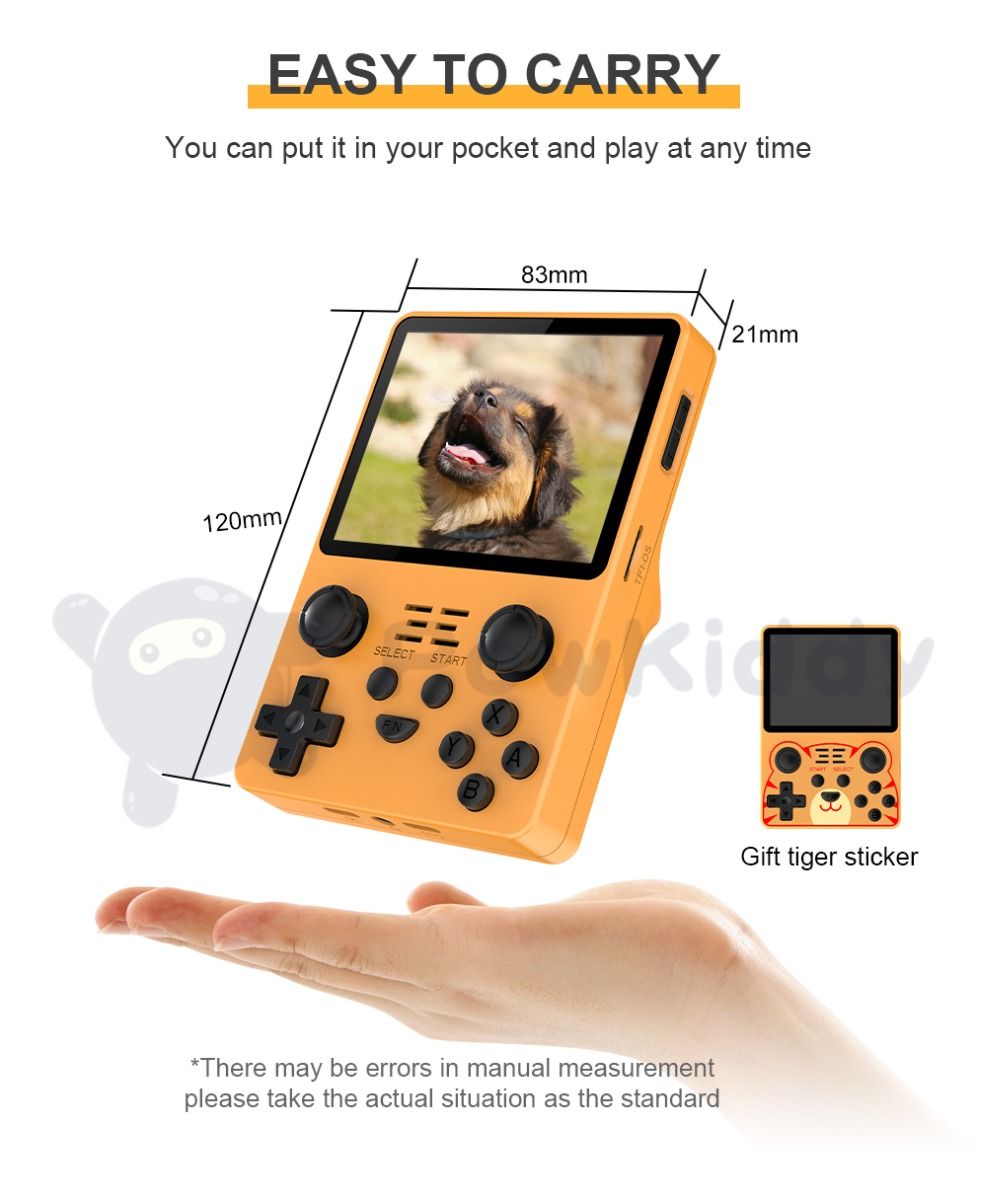 POWKIDDY RGB20S Draagbare Console 3,5 inch HD-scherm Retro Game-apparaat voor Kinderen Retro Liefhebbers Cadeaus
