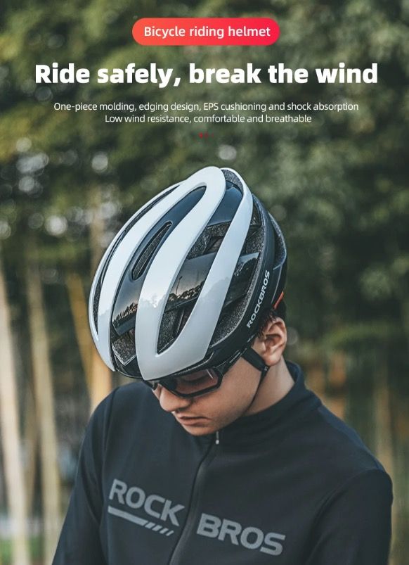 ROCKBROS Fietshelm Ultralichte Fietshelm Anti-Zweet Technologie Schokbestendig voor Buitensporten