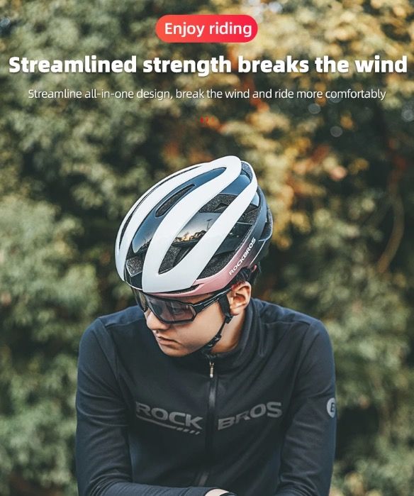 ROCKBROS Fietshelm Ultralichte Fietshelm Anti-Zweet Technologie Schokbestendig voor Buitensporten