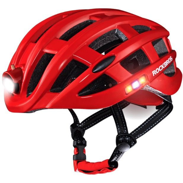 ROCKBROS lichte fietshelm ultralichte helm met geïntegreerde veiligheidsverlichting en USB-oplading fietsaccessoires