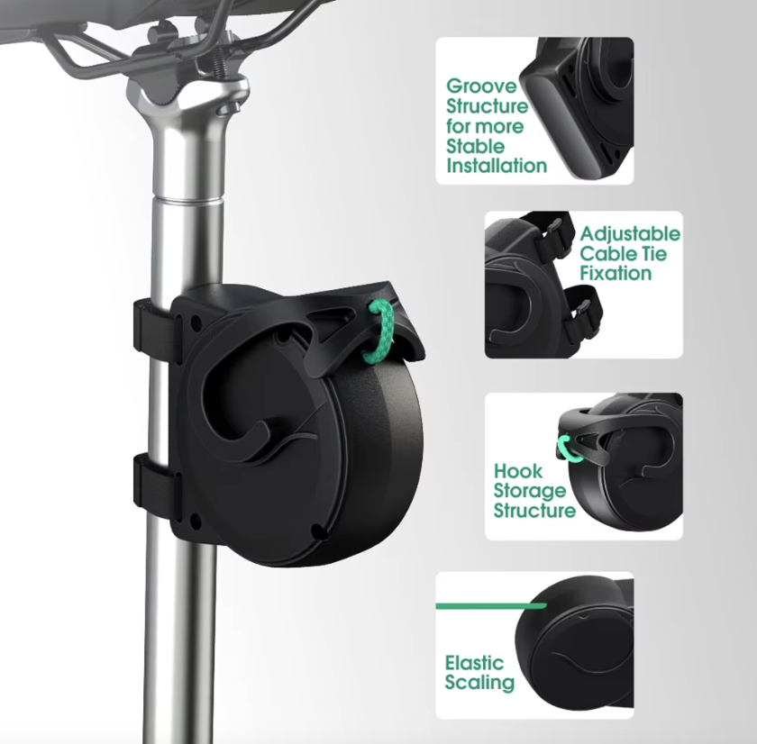 Fietssleepkabel Flexibel Intrekbaar Ouder-Kind Fietsaccessoires Lichtgewicht Eenvoudige Installatie