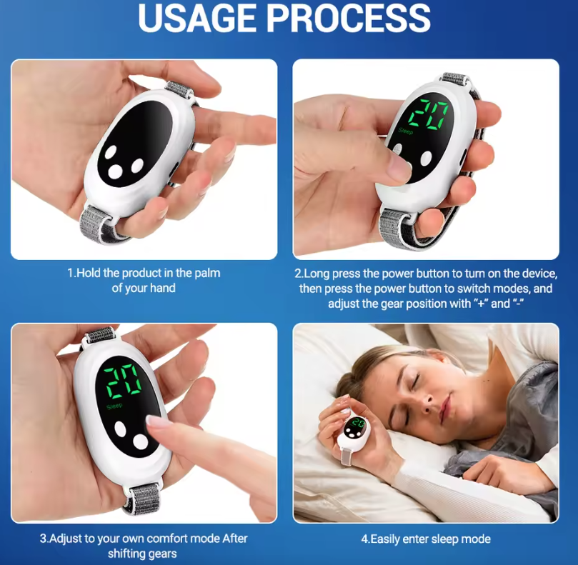 Intelligent slaapapparaat,Slaaphulpapparaat Handheld laagfrequente puls van microstroom Slaapmachine Verlichting van slapeloosheid Hulp bij angst en slaap