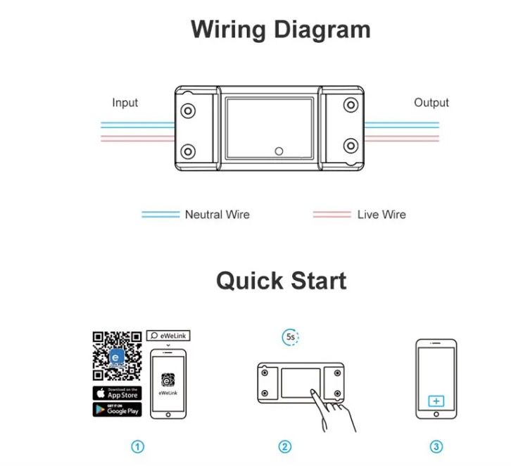 SONOFF Basic R2 Wifi Schakelaar Module Slim Thuis Timer Alexa Google Assistant eWeLink App Verlichtingsregeling
