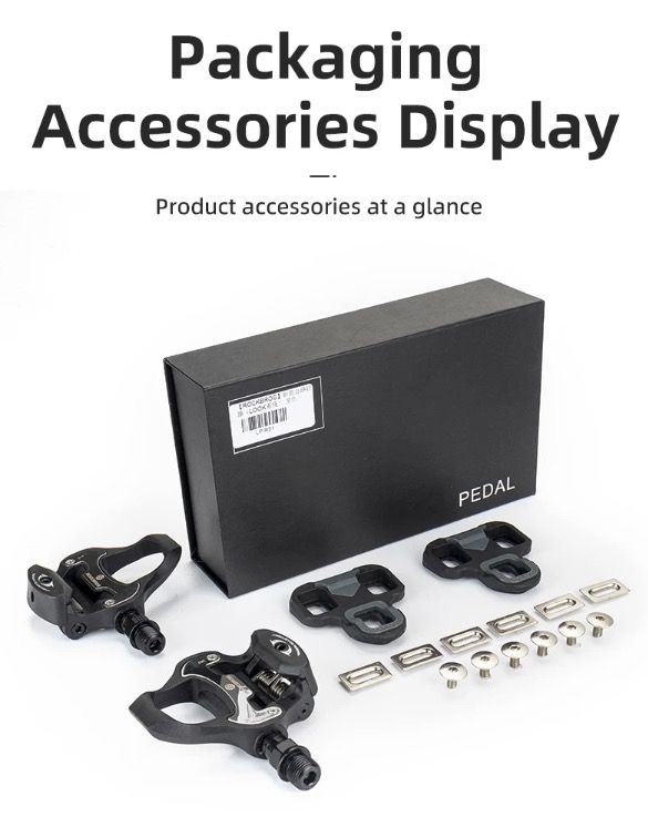 ROCKBROS SPD-SL Fietspedalen Ultralicht Aluminium en Afgedichte Lagers voor Prestatiegerichte Racefiets Efficiëntie