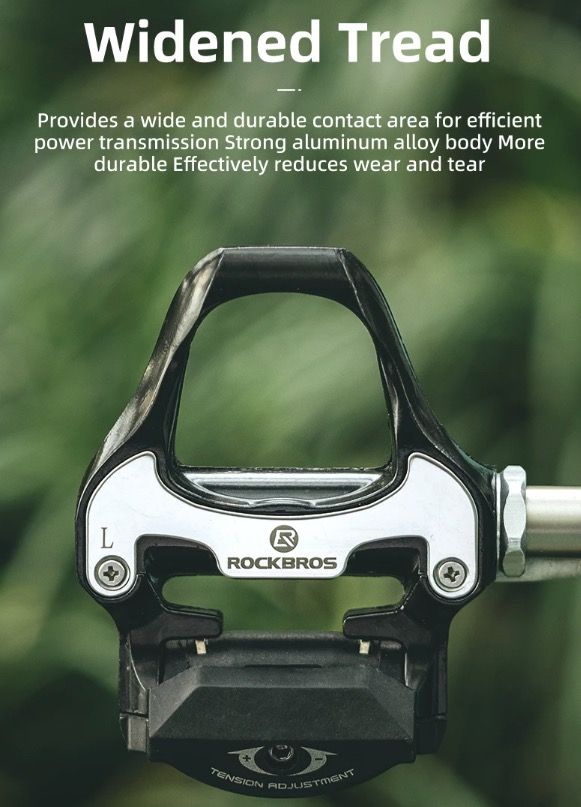 ROCKBROS SPD-SL Fietspedalen Ultralicht Aluminium en Afgedichte Lagers voor Prestatiegerichte Racefiets Efficiëntie