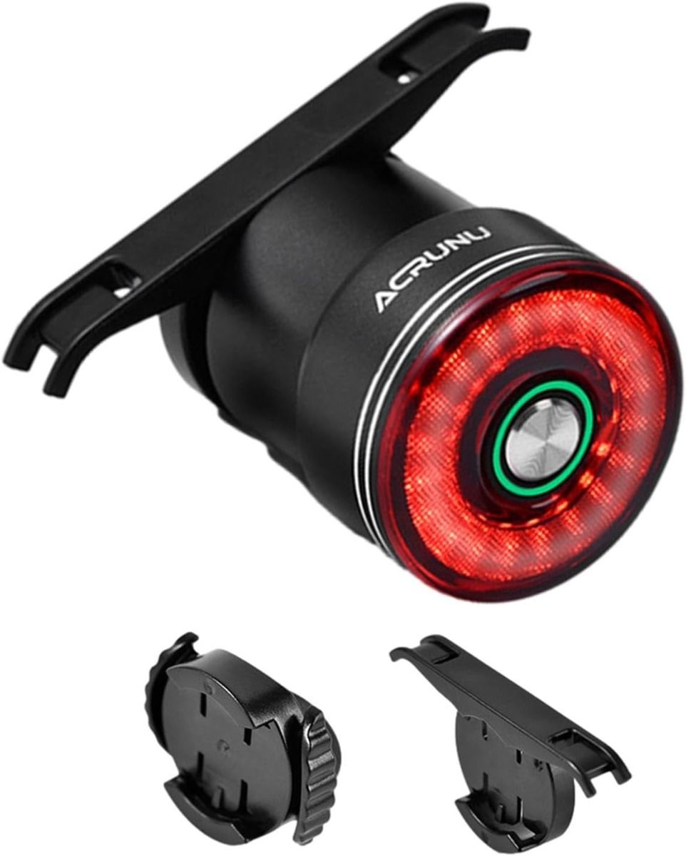 Slimme fietsachterlicht reminductie fietsachterlicht fietszadelpen zadel achterlicht waterdicht USB-oplaadbaar fietsachterlicht