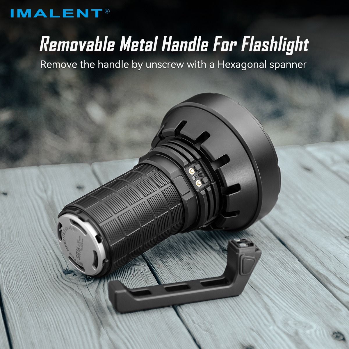 IMALENT SR16 55000 Lumen Lange Straal Zaklamp 1715 Meter LED Zaklamp