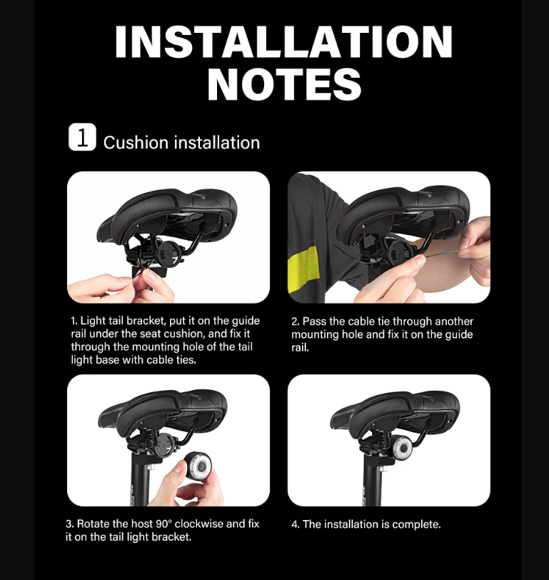 TOWILD TL03Pro LED Fiets Achterlicht Slimme Remsensor Zevenkleuren Knipperend Duurzaam Fietsaccessoire