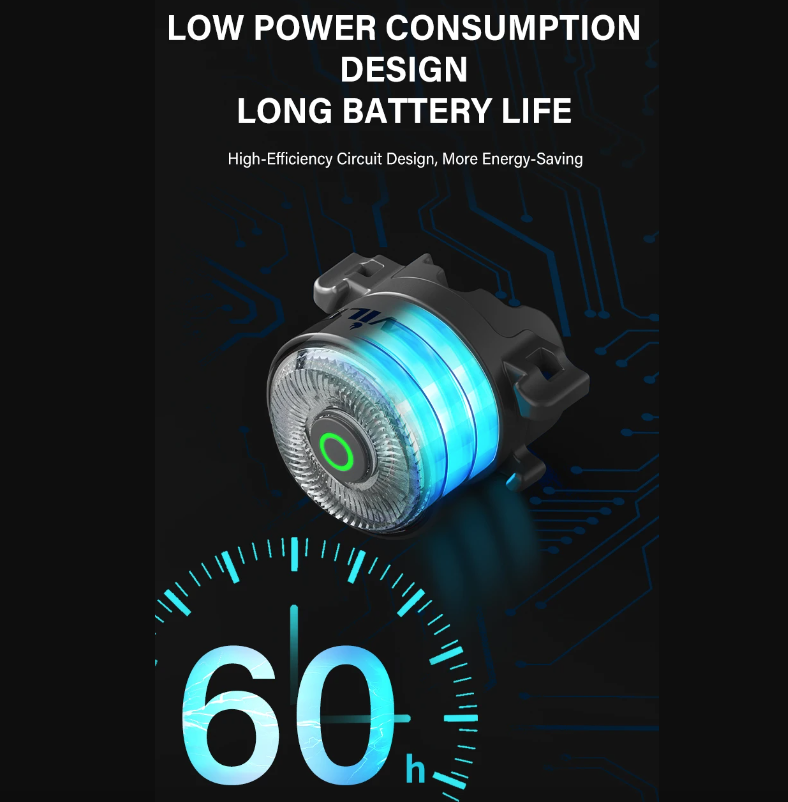 TOWILD TL03Pro LED Fiets Achterlicht Slimme Remsensor Zevenkleuren Knipperend Duurzaam Fietsaccessoire