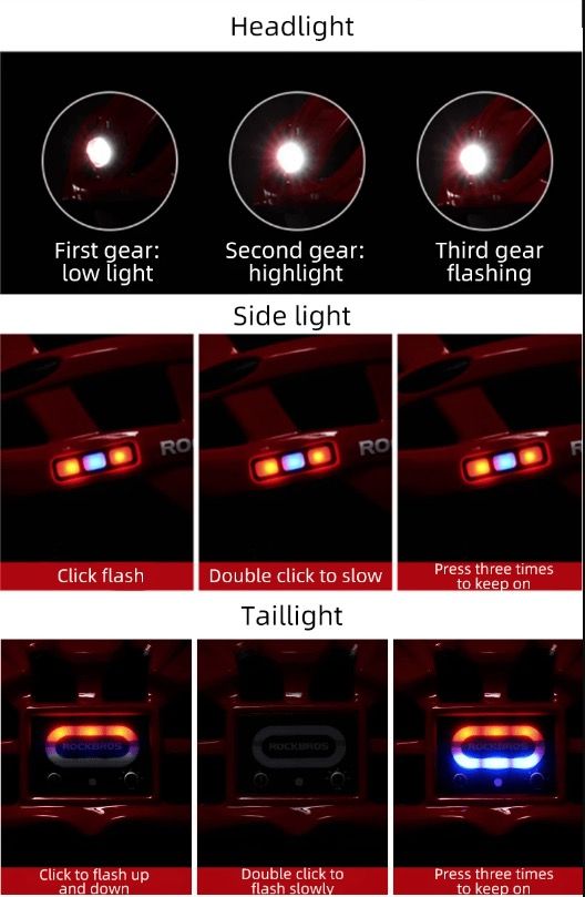 ROCKBROS lichte fietshelm ultralichte helm met geïntegreerde veiligheidsverlichting en USB-oplading fietsaccessoires