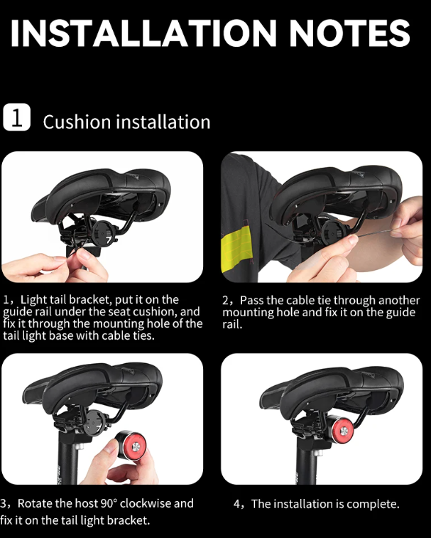 TOWILD TL05 Achterlicht Slimme Automatische Remdetectie IPX6 Waterdicht Fietsveiligheidslicht met 100 Uur Batterij