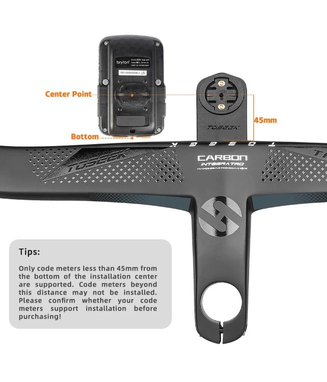 TOSEEK TR5500 racefiets stuur met volledig koolstofvezel stuurpen en geïntegreerde fietsaccessoires ultralicht