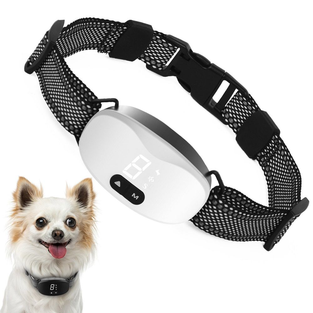 Automatische anti-blaf hondenhalsband oplaadbaar effectieve hondentrainingshalsband waterdicht dubbele trainingsmodi