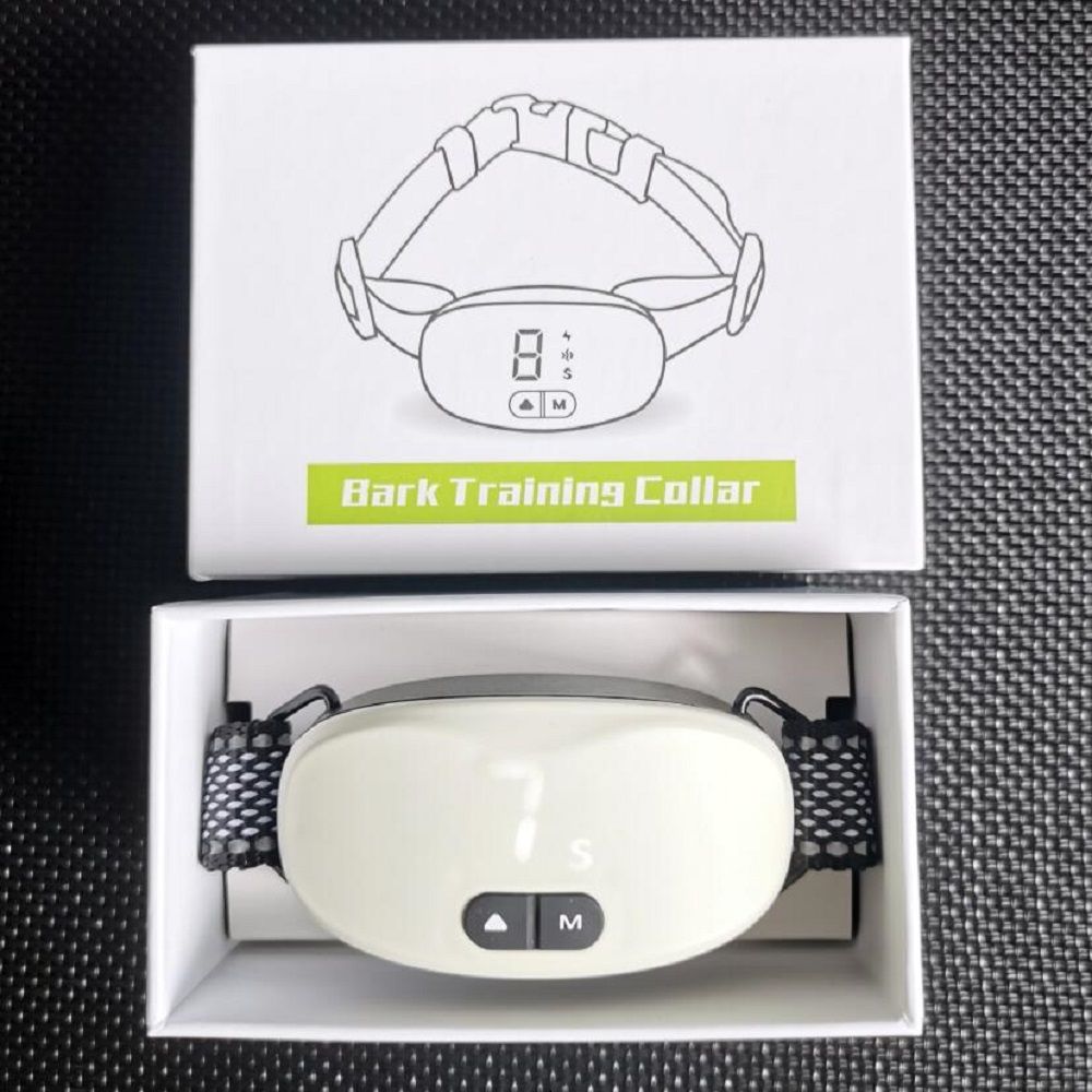 Automatische anti-blaf hondenhalsband oplaadbaar effectieve hondentrainingshalsband waterdicht dubbele trainingsmodi