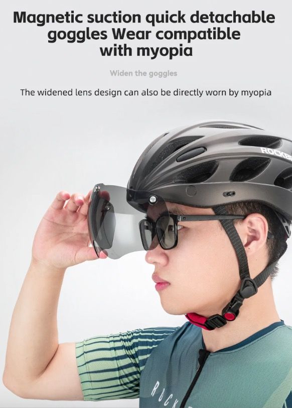 ROCKBROS Fietshelm met ultralicht ontwerp integraal gevormd EPS ademend comfort en schokbestendigheid MTB