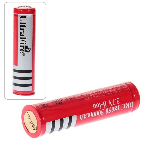 UltraFire 18650 3.7V 3000mAh Oplaadbare Batterij voor Zaklampen, Vape-apparaten, Apparaten met Hoog Stroomverbruik, Milieuvriendelijk