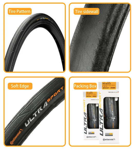Continental ULTRA SPORT Ⅲ GRAND SPORT RACE Racefietsband 700x23C/25C/28C Lichtgewicht Duurzaam Anti-lek
