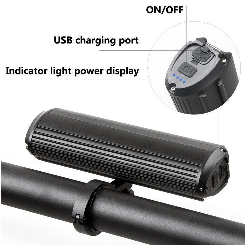 LED fietslamp voor 5200 lumen USB-oplaadbaar waterdicht zaklamp duurzaam MTB fietsveiligheidsuitrusting