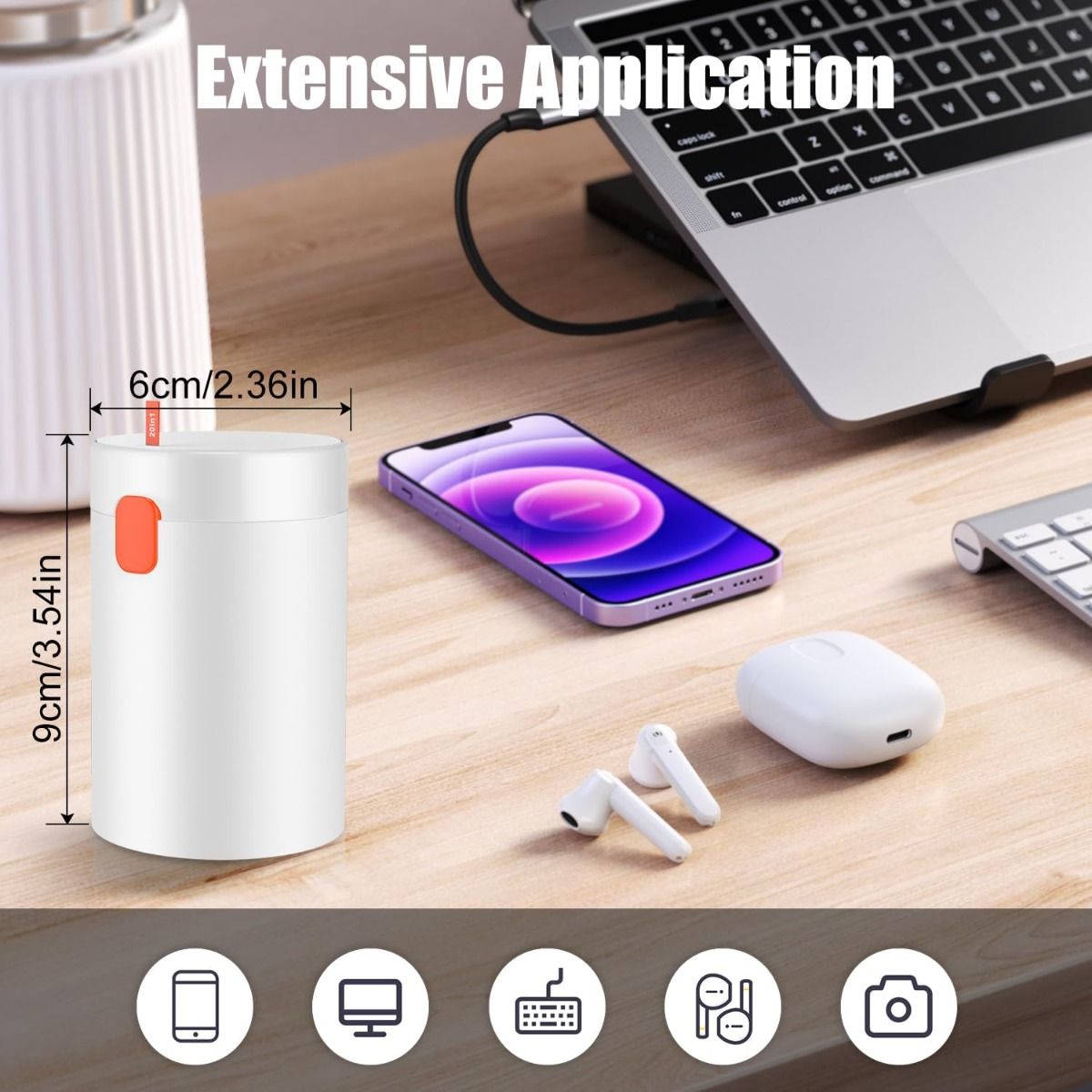 20-in-1 Multifunctionele Reinigingsset voor Elektronische Apparaten, Toetsenbordreinigingsborstel, Oortelefoonreinigingsset voor AirPods, Multitool voor het Reinigen van Laptop, Oortelefoons, Camera, Mobiele Telefoons