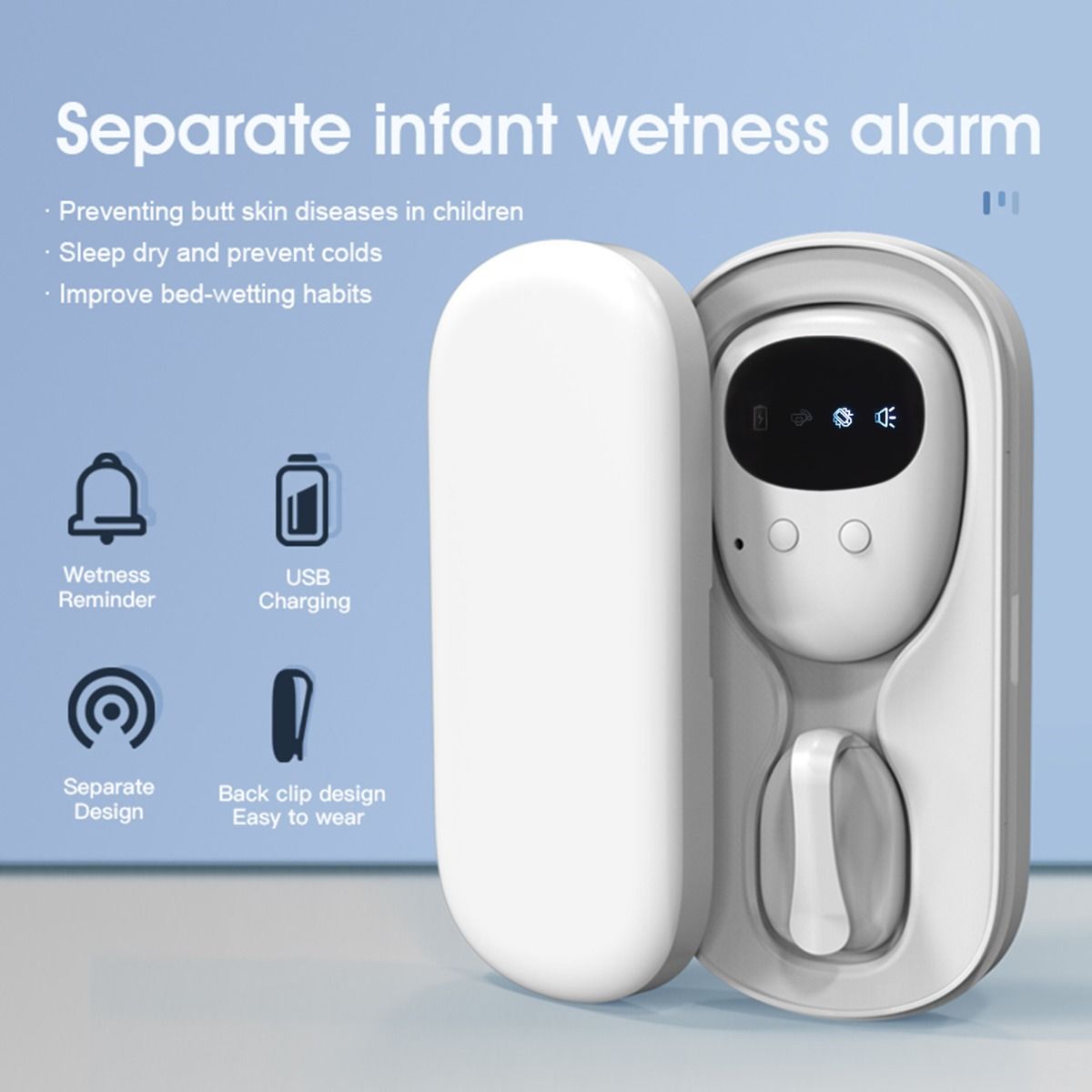 Draadloos Bedplassen Alarm Voor Baby Volwassen Bedplassen Enuresis Alarm Nachtelijk Plassen Alarm Baby Kinderen Zindelijkheidstraining