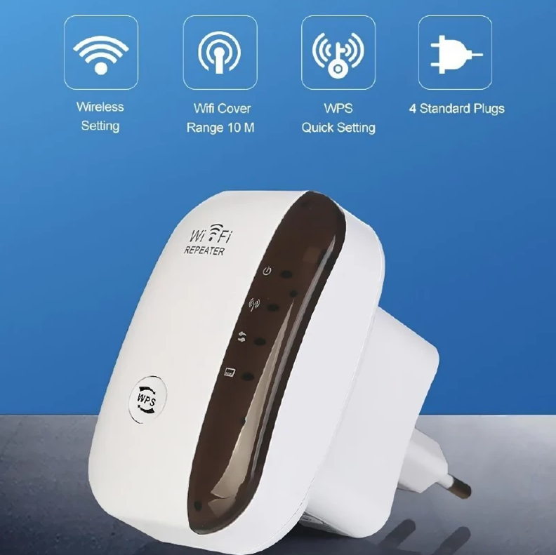 Wifi Repeater Draadloze Signaalversterker Uitgebreide Netwerkversterker Thuisrouter Door De Muur Slaapkamer Ontvangst Bewegend
