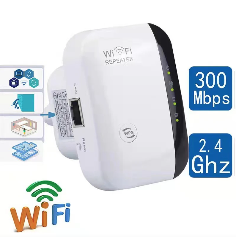 Wifi Repeater Draadloze Signaalversterker Uitgebreide Netwerkversterker Thuisrouter Door De Muur Slaapkamer Ontvangst Bewegend