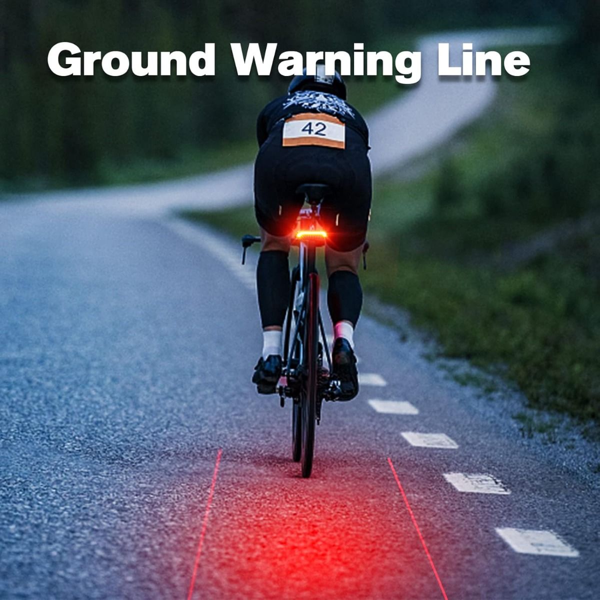 Meilan X5 Slimme Fiets Achterlicht met Richtingaanwijzers en Automatisch Remlicht Draadloze Afstandsbediening Fiets Achterlicht USB Oplaadbaar Veiligheidswaarschuwingsfietslicht