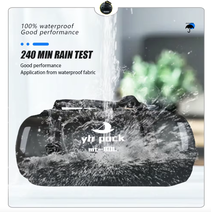 Motorfietstas XXL 40/80L - Waterdicht, draagbaar & multifunctioneel! Perfect voor avontuur & woon-werk.